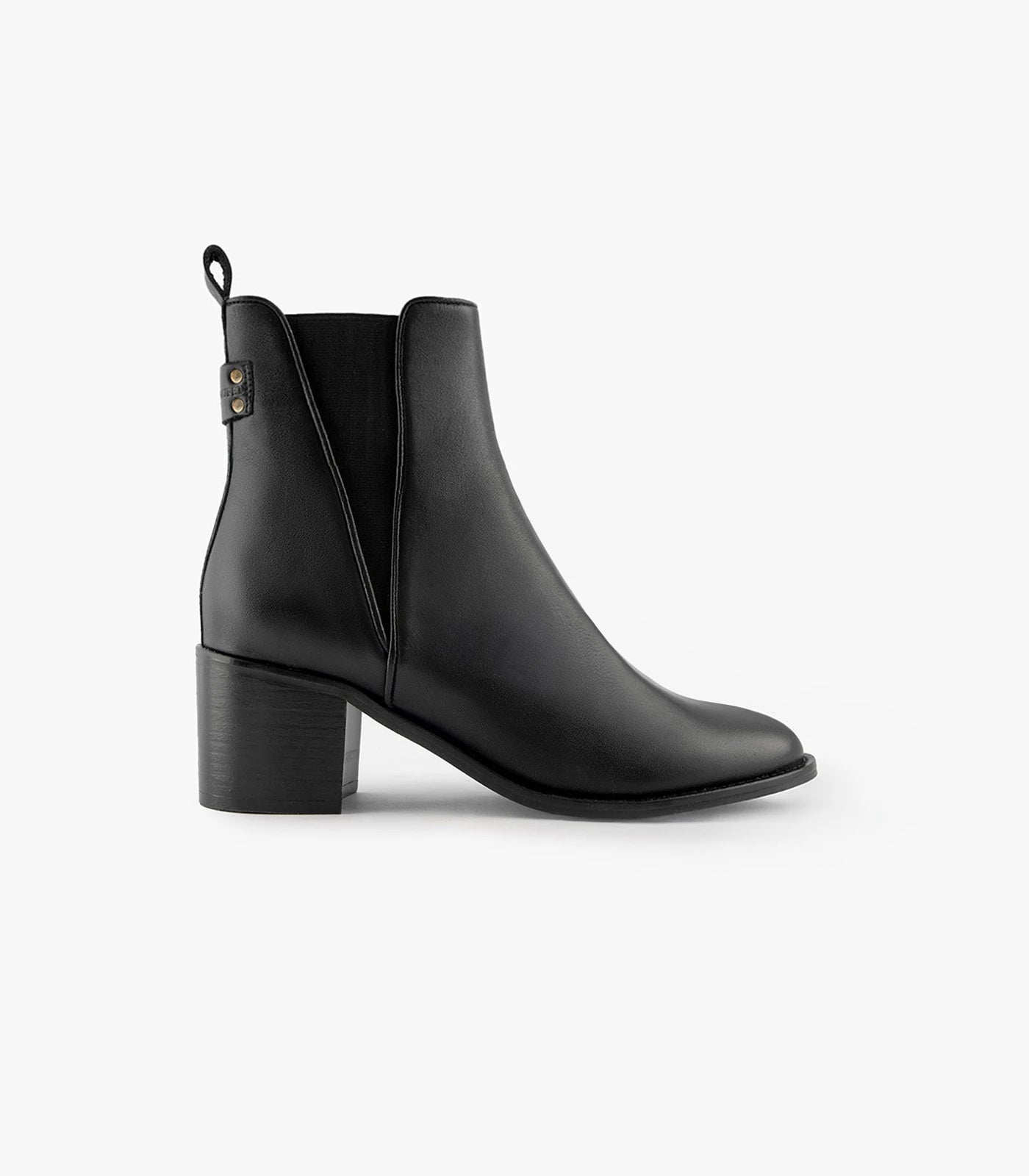BOOTS ESME CUIR LISSE NOIR