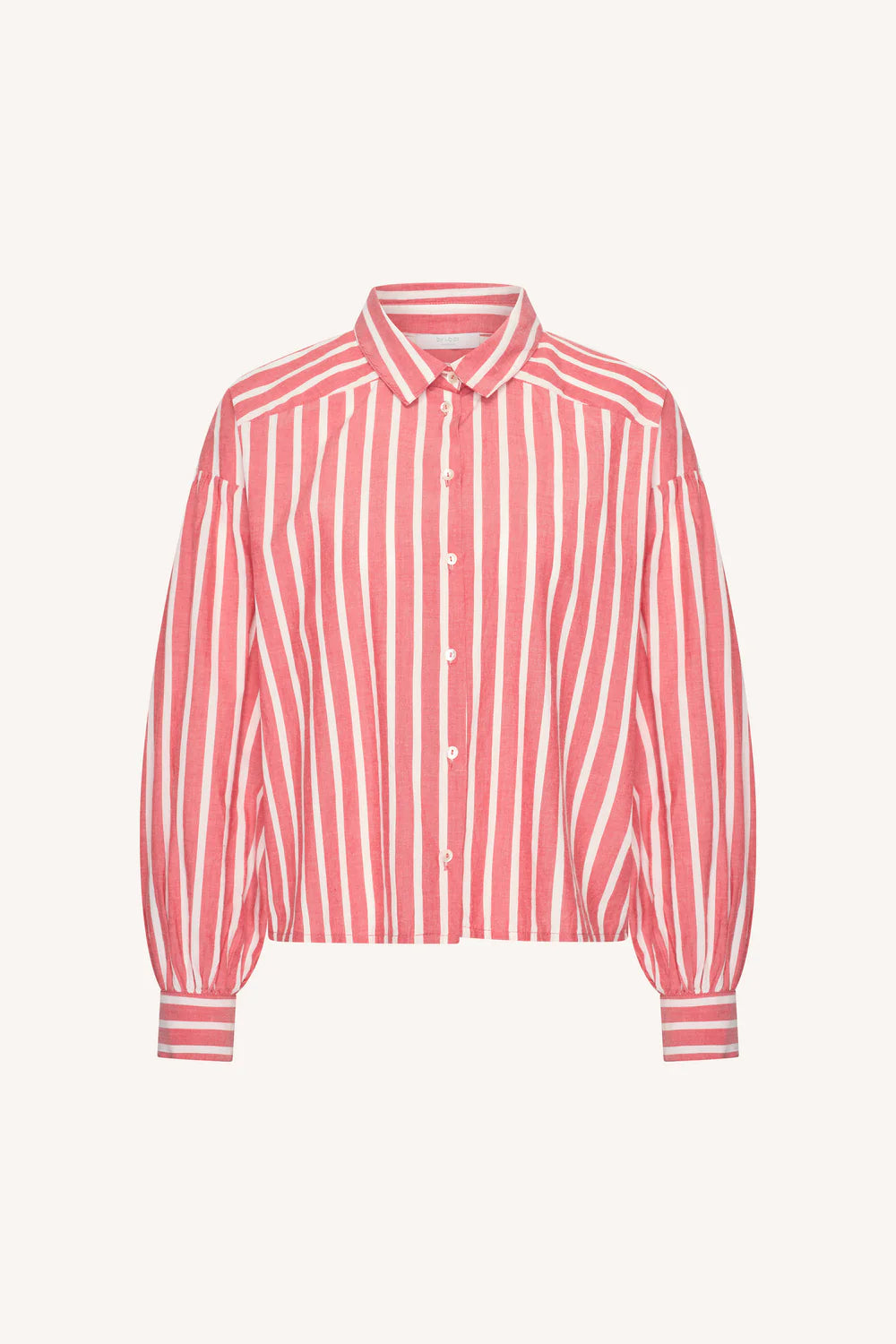 Sarah Short Stripe Blouse Red Stripe