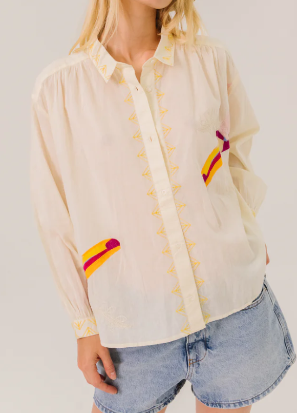 CHEMISE BRODÉE ALI / PELICANA