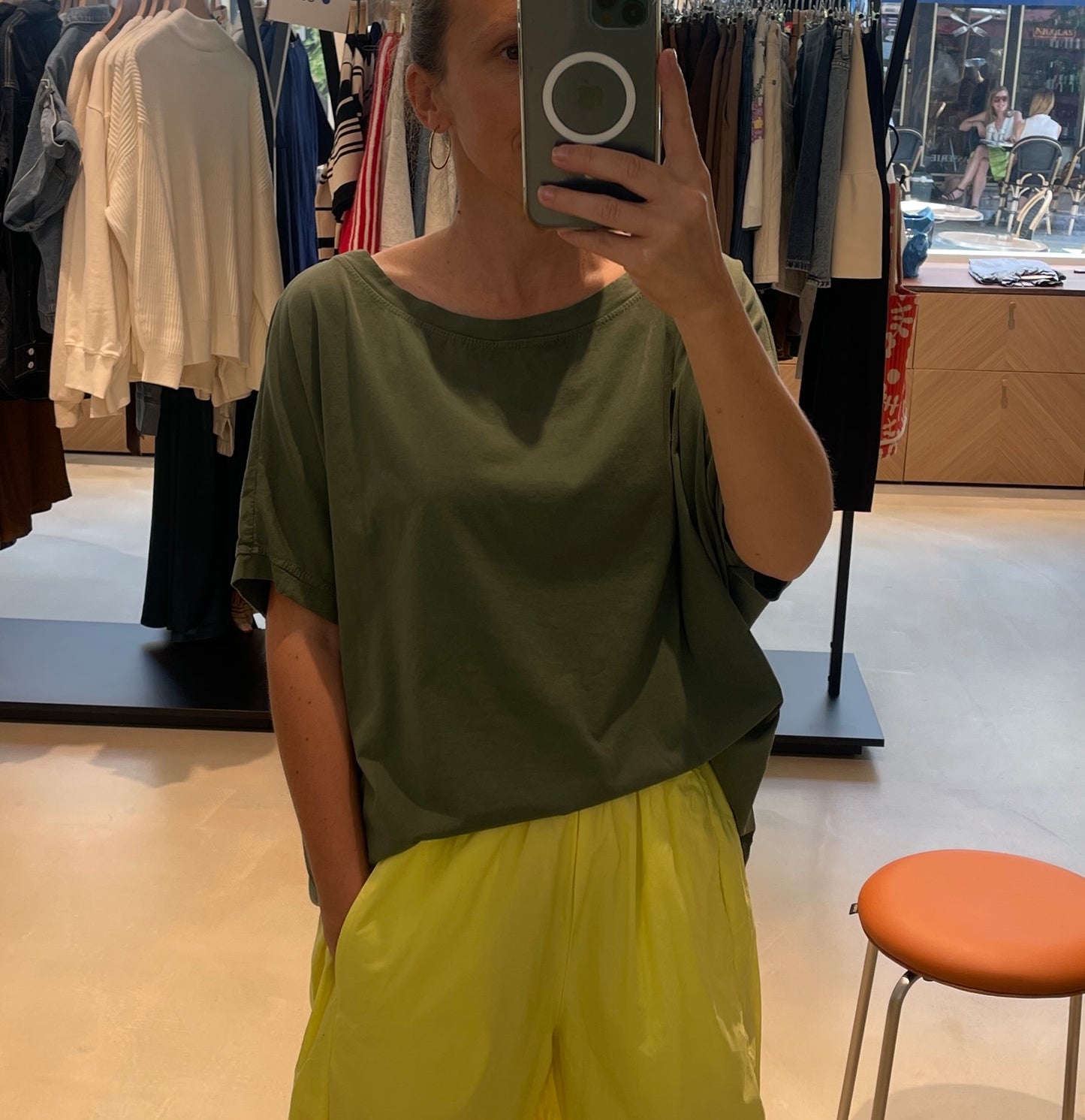 T-SHIRT COTON KAKI