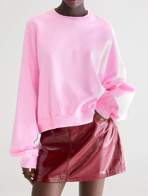 SWEAT FERNA T1731 FLUO PINK-T1731