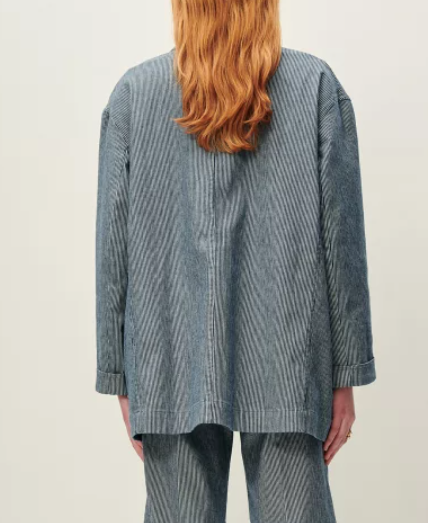VESTE TRANI-Coutil Blue