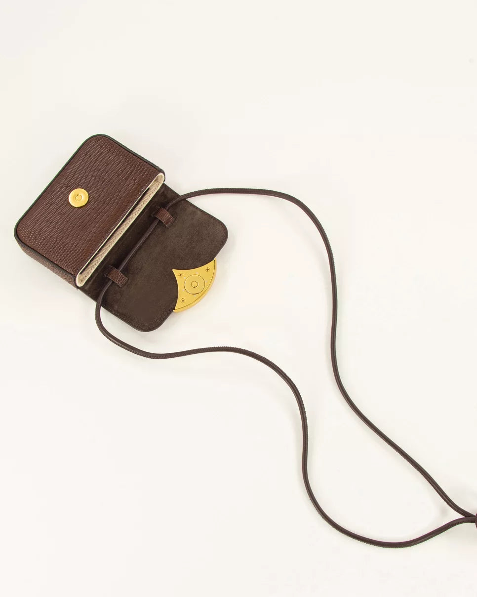 POCHETTE MICRO DIVILUZ BROWNY LEZARD