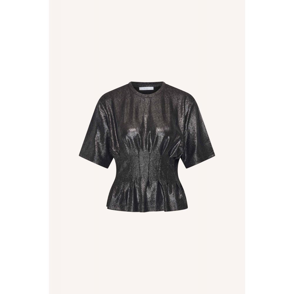 diva metallic top - metallic silver