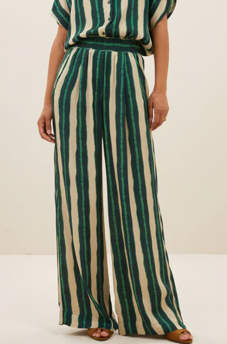 benji tie dye pants 446 green tie dye stripe