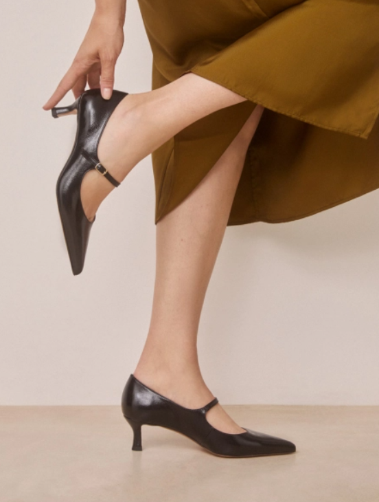 Escarpins n°722 - Cuir vernis - Noir