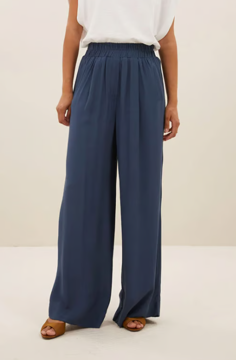 benji viscose pants 624 opal blue