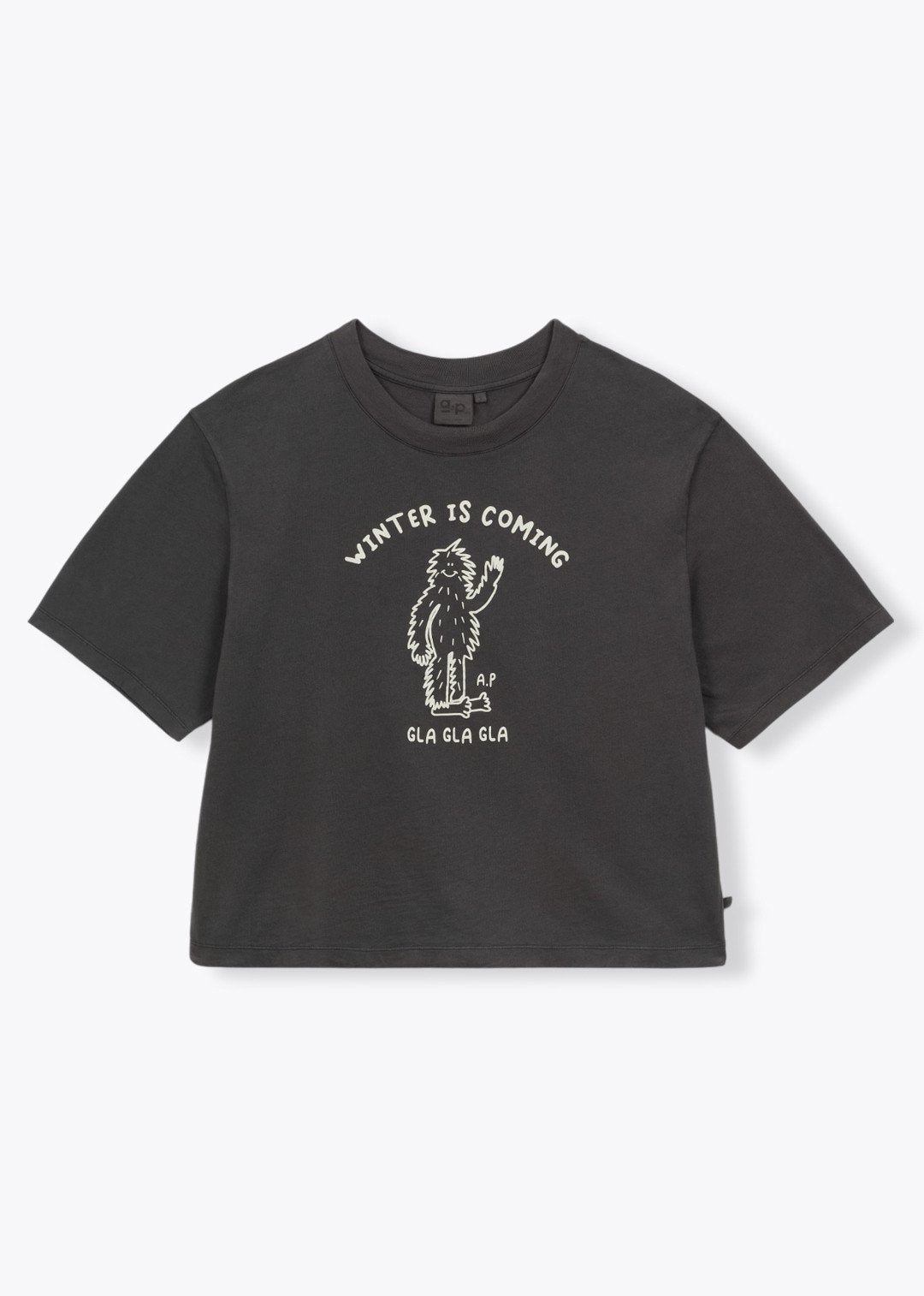 T-SHIRT FEMME WINTER IS COMING H25WT14 ANTHRACITE