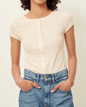 T-SHIRT CLARK-Fleur de Sel