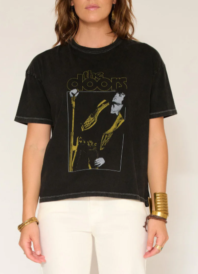 T-SHIRT TERRAZ DOORS BLACK