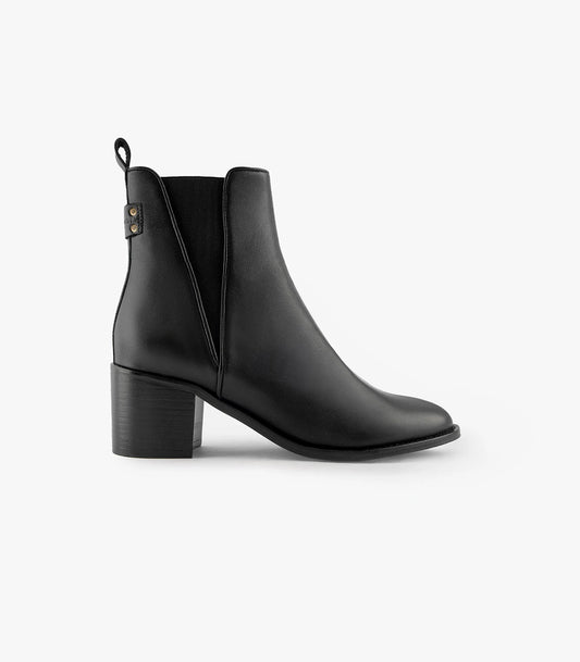 BOOTS ESME CUIR LISSE NOIR