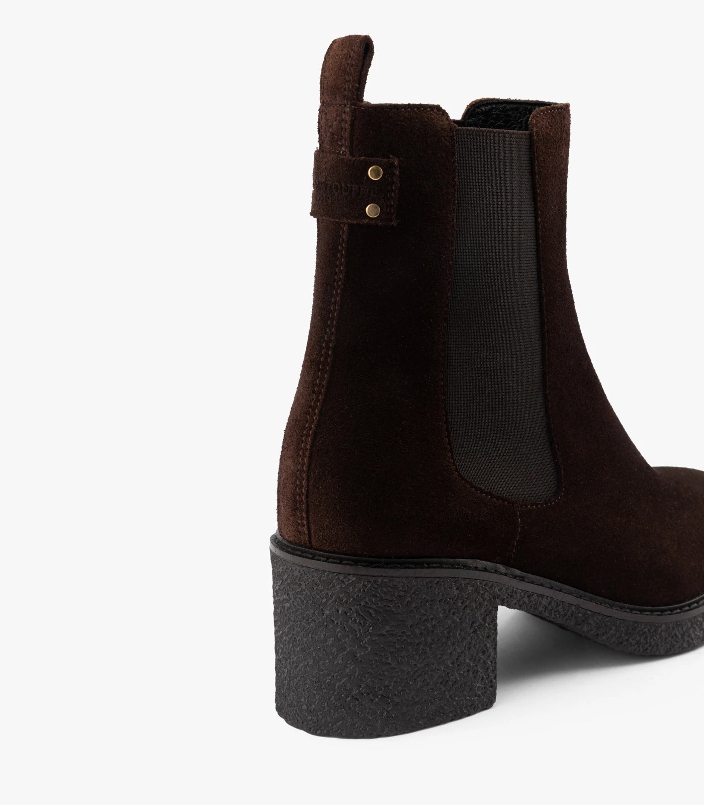 BOOTS GIULIA CUIR VELOURS MARRON