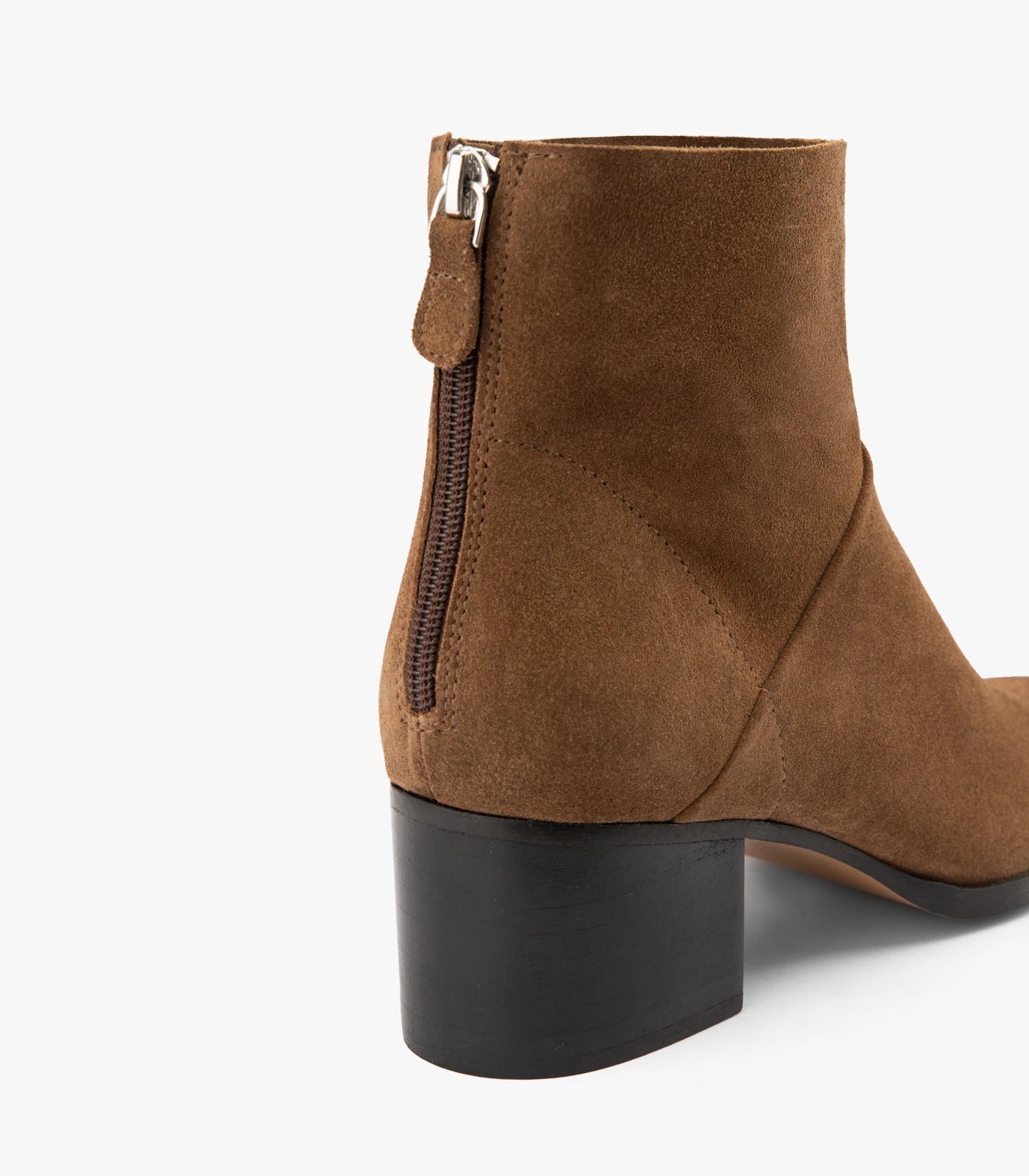 BOOTS MARYLOU CUIR VELOURS TAUPE