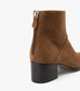 BOOTS MARYLOU CUIR VELOURS TAUPE