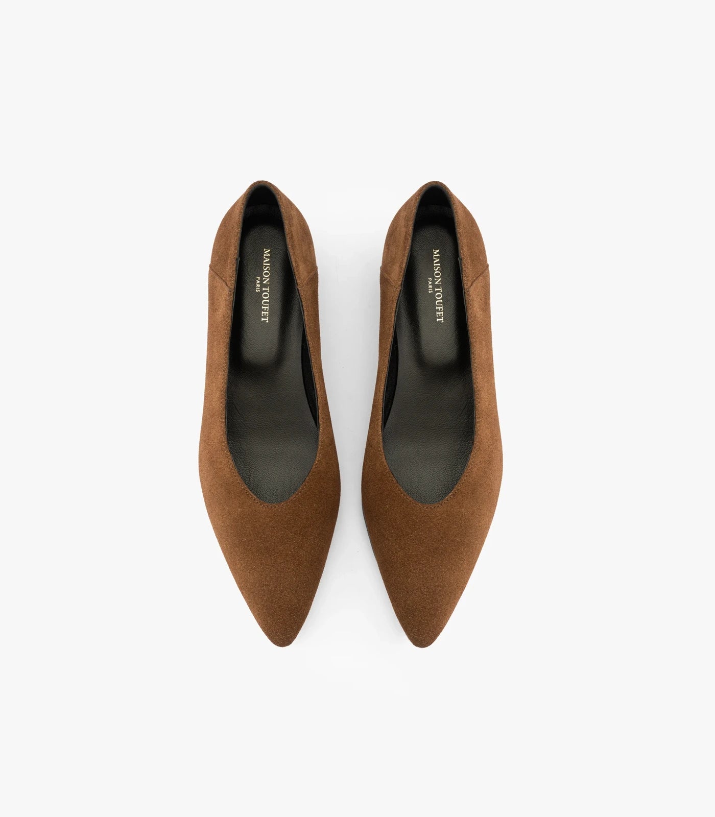 ESCARPINS MYLENE CUIR VELOURS TAUPE