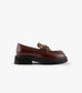 MOCASSINS NAOMY CUIR GLACE WHISKY