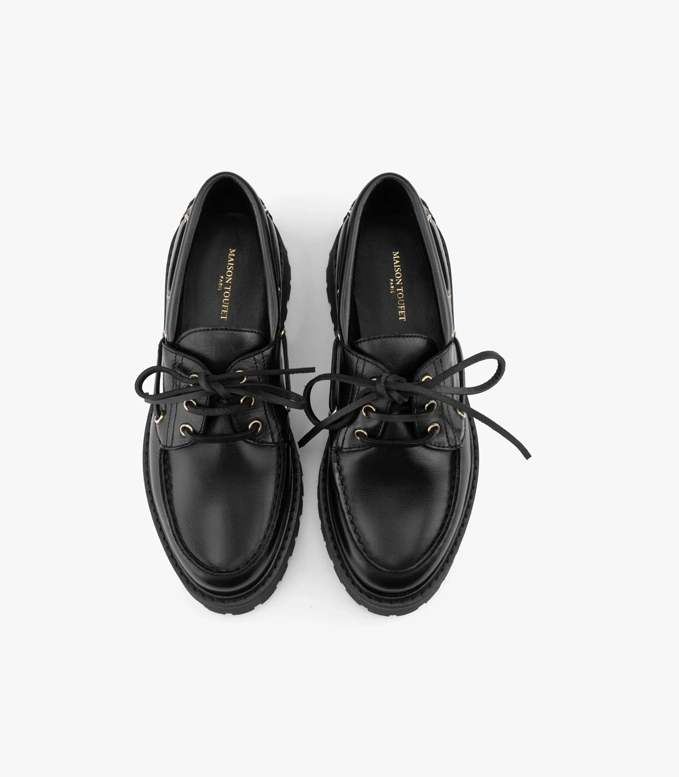MOCASSINS HENRIETTE CUIR GLACE NOIR
