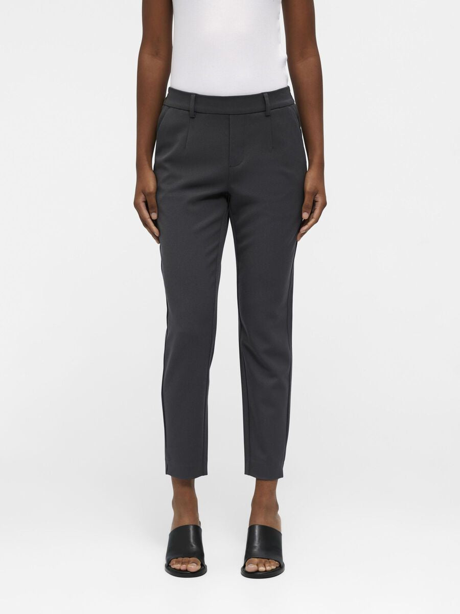PANTALON OBJLISA SLIM / MEDIUM GREY MELANGE