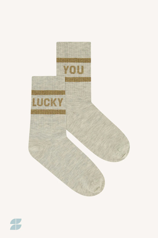 CHAUSSETTES LUCKY SPARKLE 750 / GREY GOLD