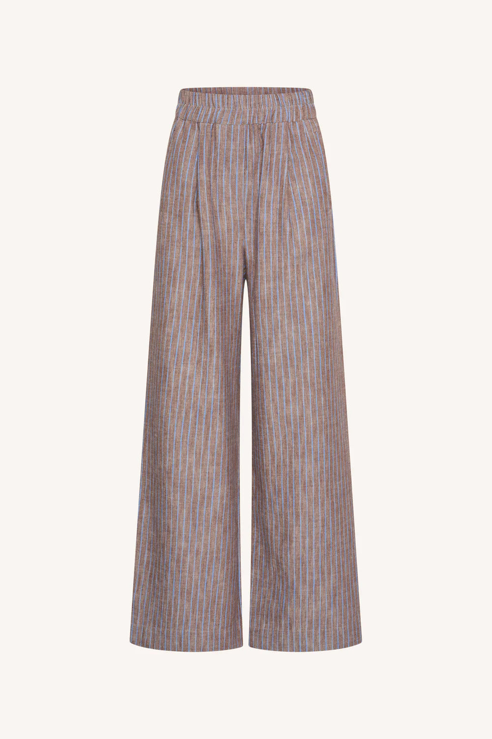 Benji Melange Stripe Pants Iced Coffee Stripe