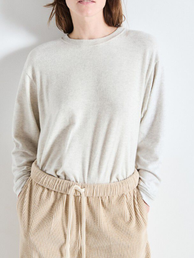 T-SHIRT ML YPAWOOD GRIS CHINE YPA02B