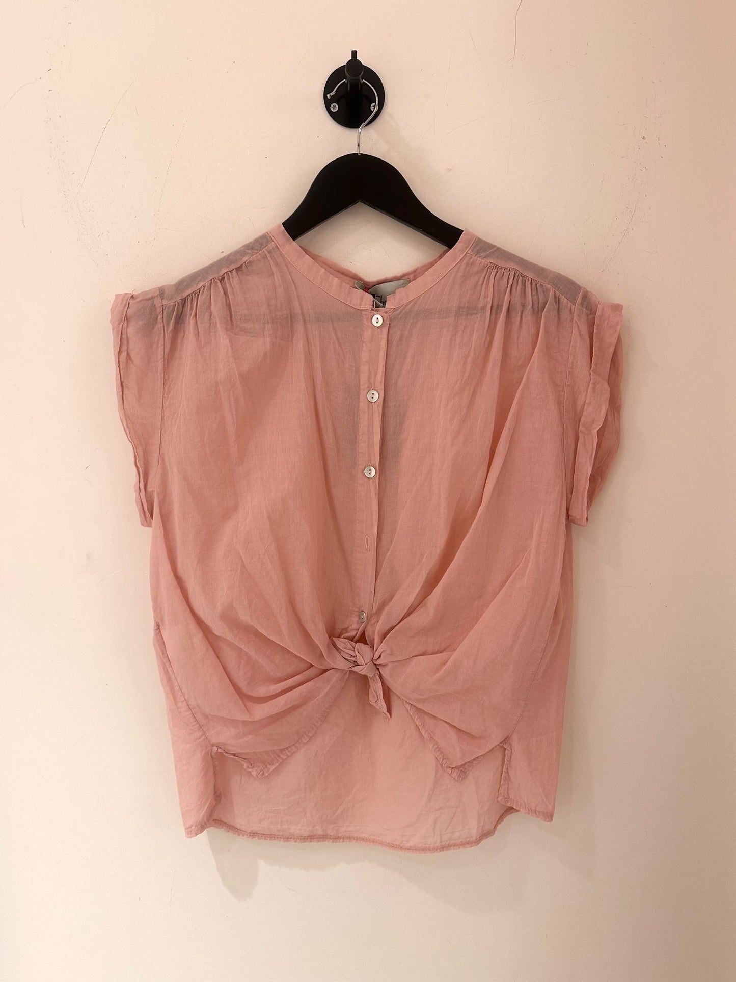 BLOUSE SS MANCHE VIEUX ROSE