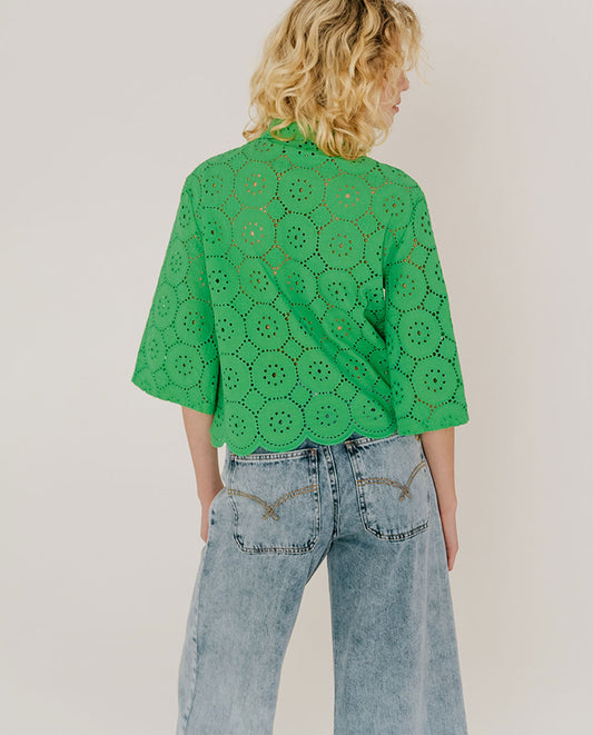 CHEMISE ANOUCK COTTAGE MENTHE