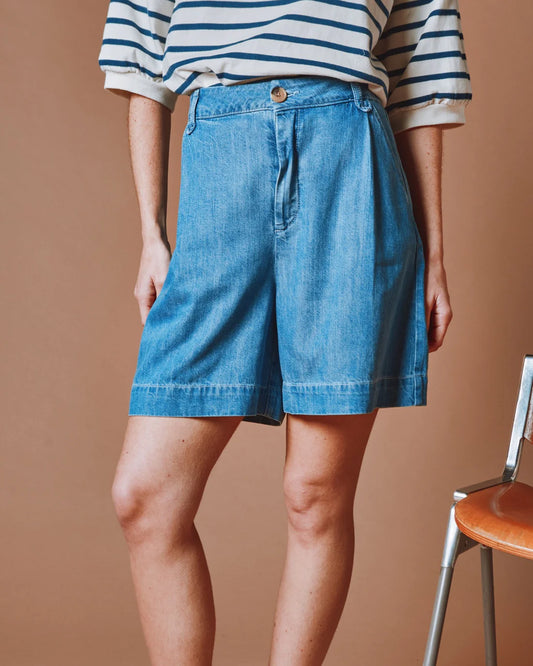 BERMUDA IDA-DEREK DENIM BLEACHED