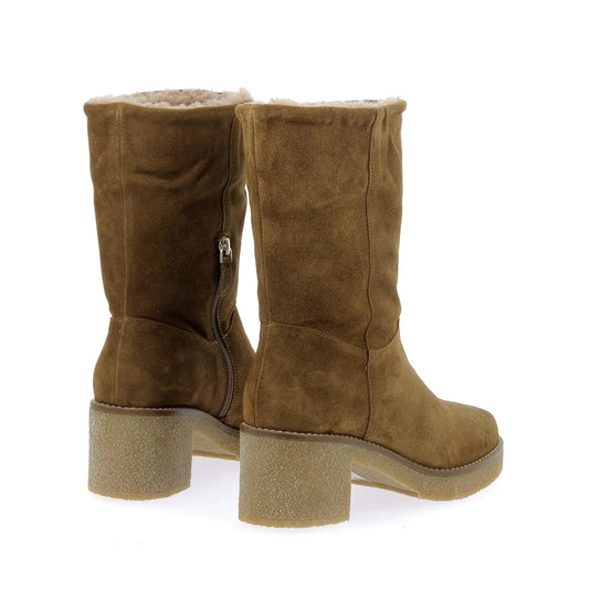 BOOTS EMILIANA VELOURS CAMEL