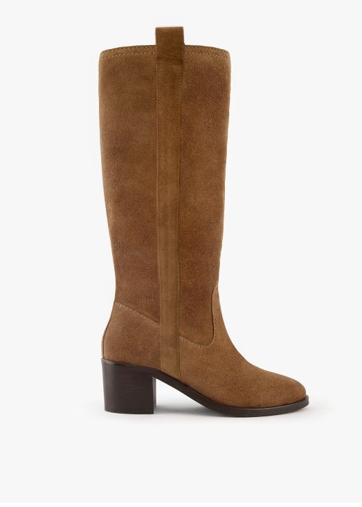 BOTTE POLLY VELOURS CAMEL