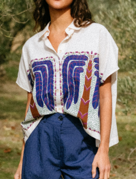 CHEMISE CINZIA PALMITO - PECAN