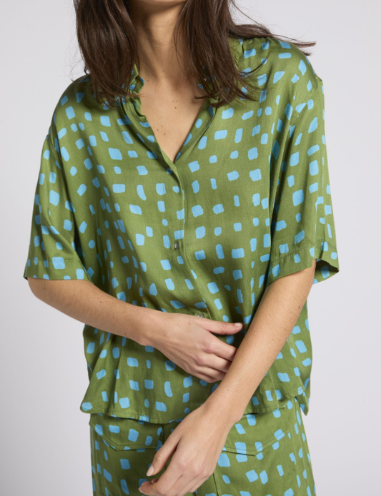 CHEMISE MIKADO VERT