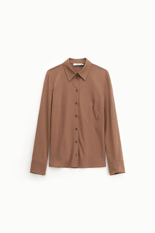 CHEMISE C1F6ASD MARRON