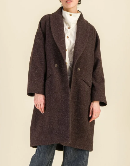 MANTEAU COL CHALE YVONNE BRUN