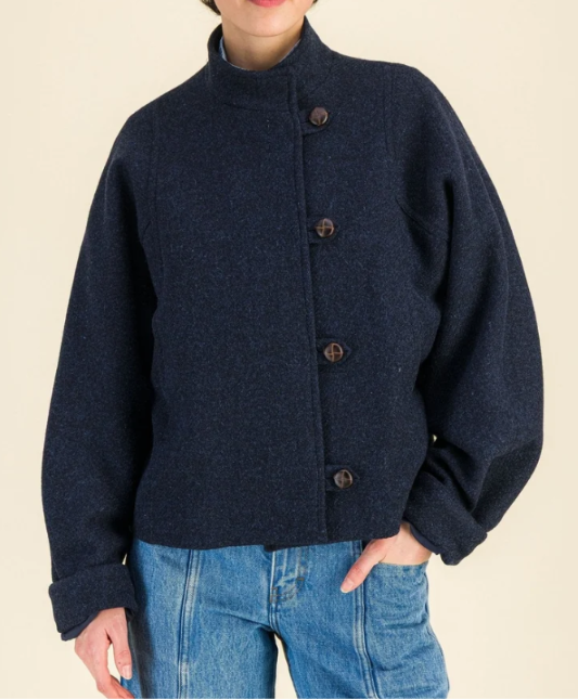 BLOUSON COURT LAINE EDEN MARINE