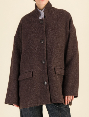 VESTE BOYISH EN LAINE JEAN BRUN