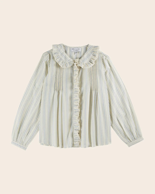 BLOUSE RAYURE VOLANTEE IDA-CYRIELLE  RAYURE