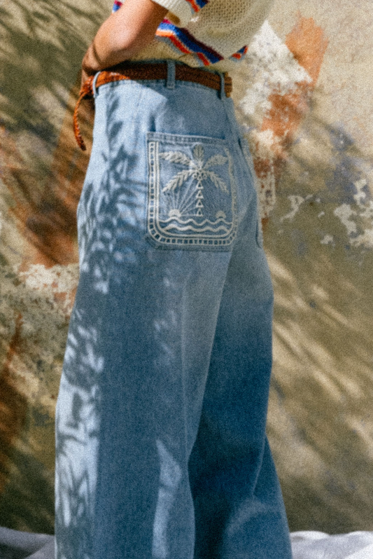 DENIM EDEL ON BLUE - ECUME