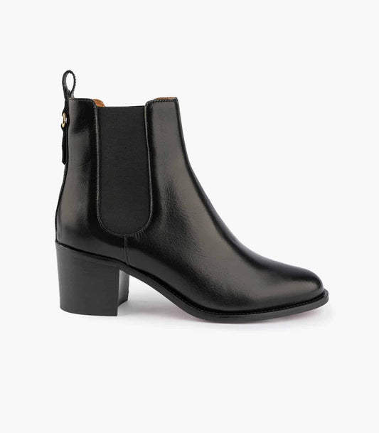 BOOTS GERALDINE CUIR NOIR