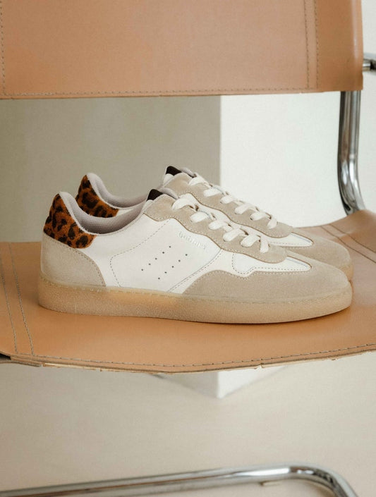 BASKETS MILES CREME ET WILD LEO