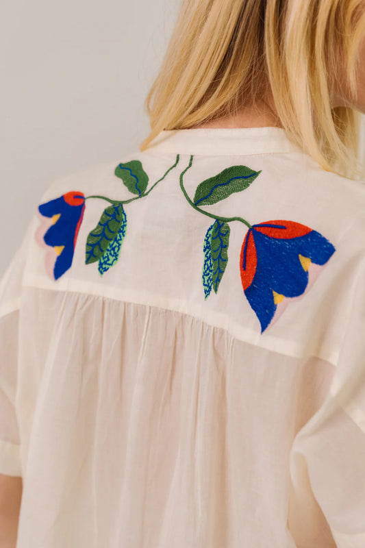 BLOUSE BRODÉE MAYA / COROLLE