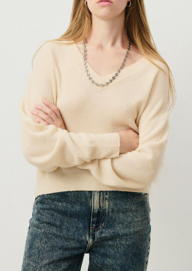 PULL BOULE ML COL V RAX18AH24 NATUREL
