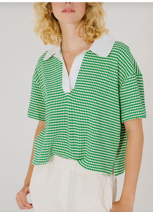 TOP CLAUDY KANTORI GREEN
