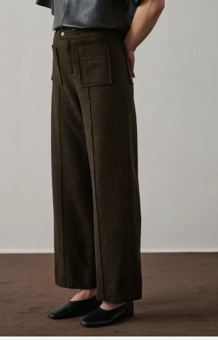 PANTALON HARRY KAKI/NOIR