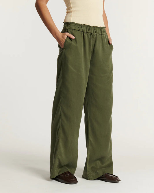 PANTALON NAPA TENCEL KHAKI