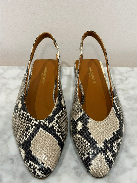 BALLERINES MARIANA PYTHON BEIGE