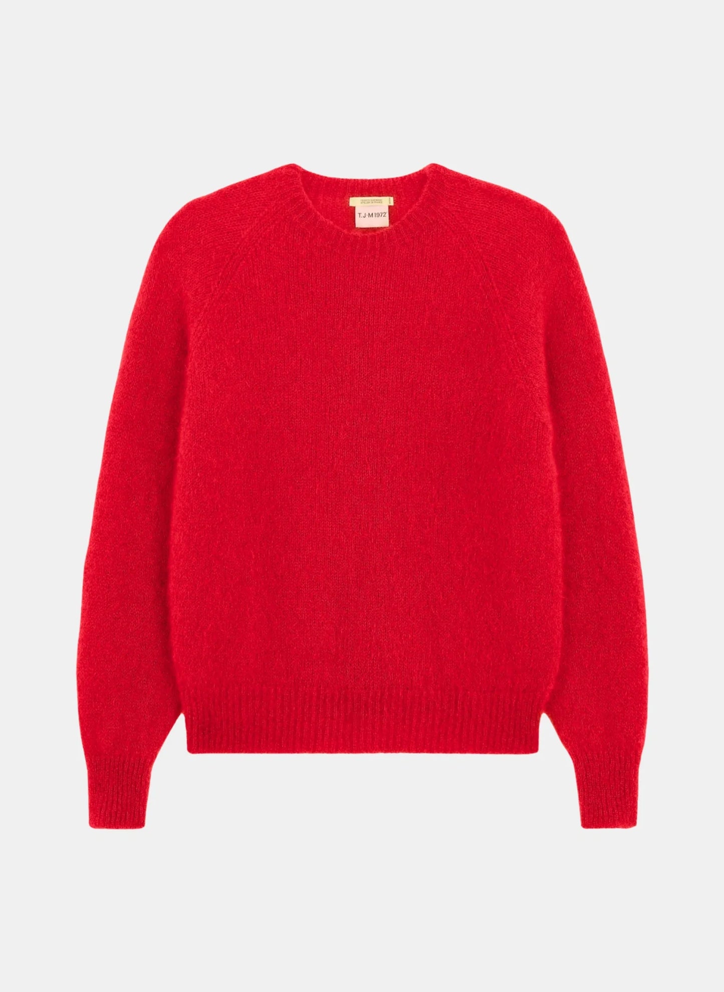 PULL ANOUCH COL ROND ROUGE