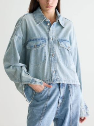 SUR-CHEMISE PERY D0518 LT BLUE BLEACH-D0518