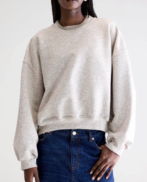 SWEAT FANCY COMBO A GREIGE