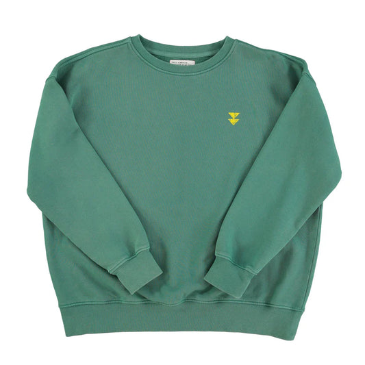 Sweatshirt | Green w/ "famiglia" print